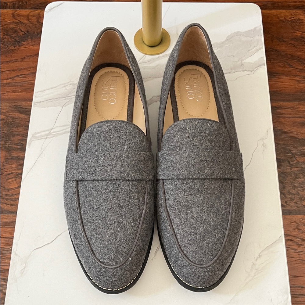 FRANCO SARTO Hudley Men’s Wool Blend Gray Loafers Size 11M